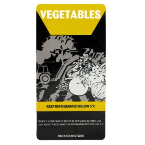 Generic Labels Vegetables 500's