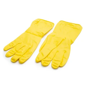 Gloves Yellow Fleecy Lined LARGE