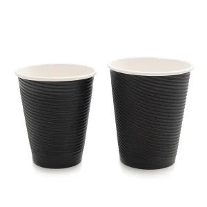 MC Black Ripple Hot Sip Cup 250ml 1000's