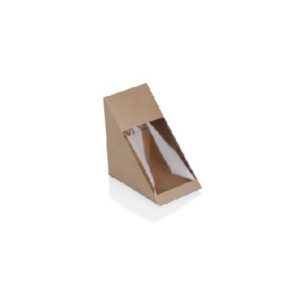 Sandwich Wedge Kraft Window (Lined) 100's