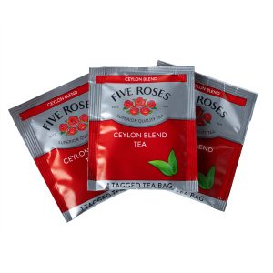 Tea Envelopes 5 Roses Black 200s