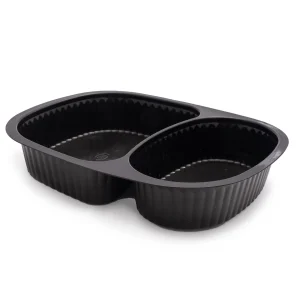 Zibo Oval meal tray 2 div T732 (250)